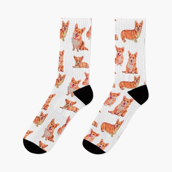 Item preview, 5 Cute Corgi’s || Digital Painting Design designed and sold by BayRosePets.
