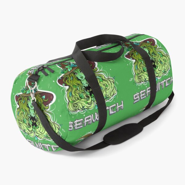 Item preview, Seawitch with long hair and a kitten in green designed and sold by NoMatterLab.
