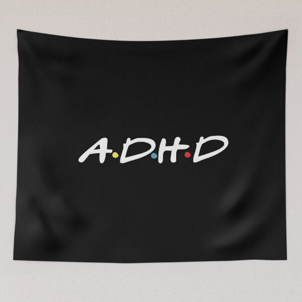 Aperçu de l'œuvre ADHD Classic Text créée et vendue par TeeZazzle.