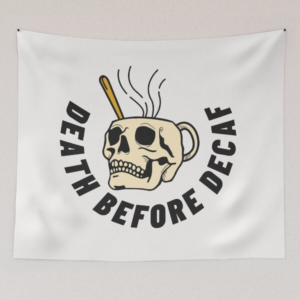 Item preview, Death before decaf designed and sold by wilder-mind.