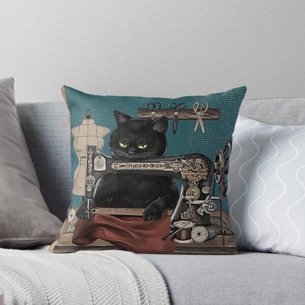 Item preview, Cat Sewing Poster designed and sold by ricardosalam775.