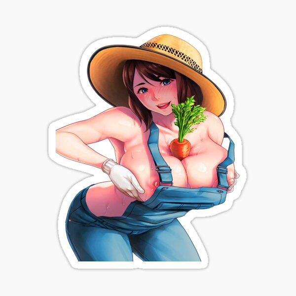 18 Sex Stickers cute sexy girl with big booty and big boob's Sticker