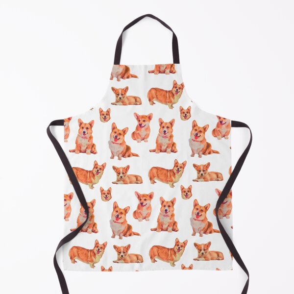 Item preview, 5 Cute Corgi’s || Digital Painting Design || Pattern designed and sold by BayRosePets.