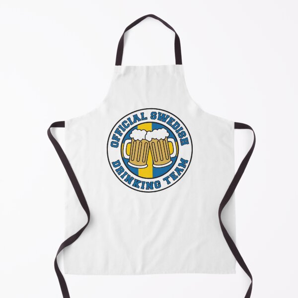 Item preview, Official Swedish Drinking Team Featuring Flag Of Sweden And Beers designed and sold by jaycartoonist.