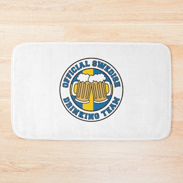 Item preview, Official Swedish Drinking Team Featuring Flag Of Sweden And Beers designed and sold by jaycartoonist.