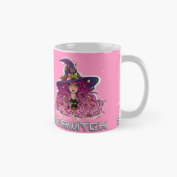 Item preview, Seawitch with long hair and a kitten in pink purple designed and sold by NoMatterLab.