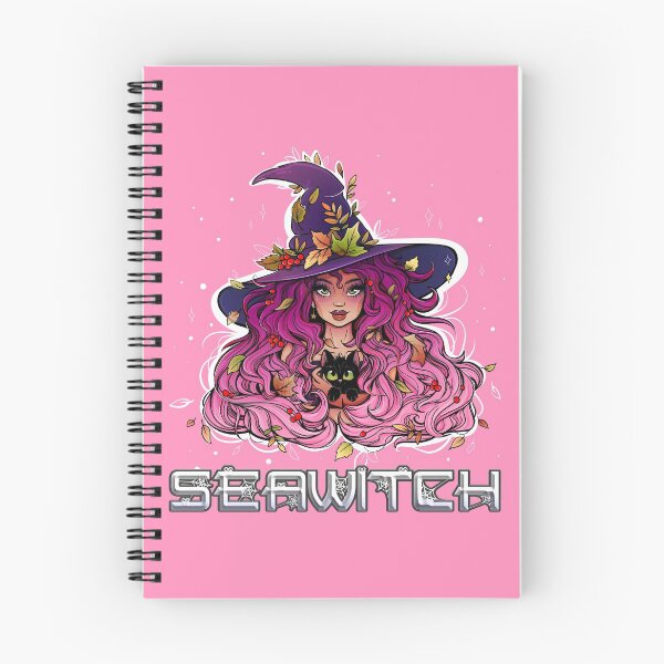 Item preview, Seawitch with long hair and a kitten in pink purple designed and sold by NoMatterLab.