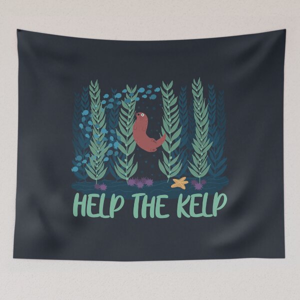 Item preview, Help The Kelp Cute Marine Biology Kelp Forest Ecosystem With Sea Otter designed and sold by JokeGysen.
