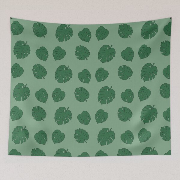 Item preview, Handdrawn Monstera Leafs  designed and sold by asymmetrickid.