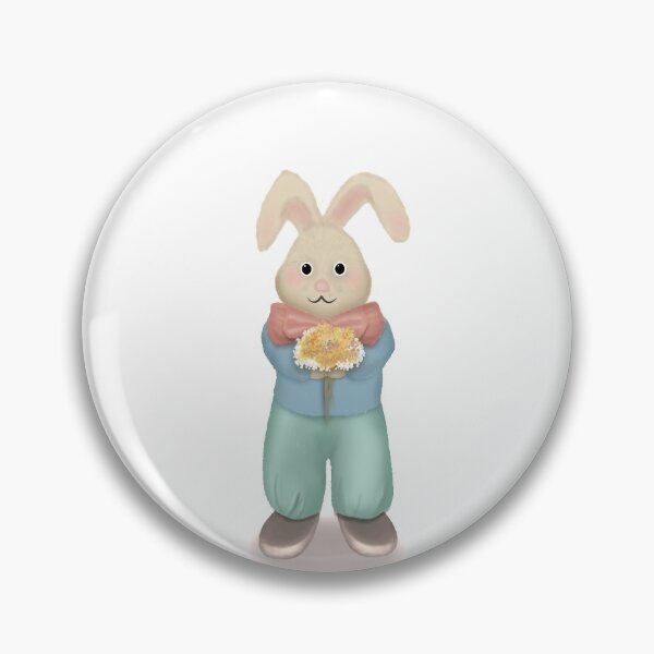 Item preview, Cute bunny bring flowers designed and sold by sarashzt.