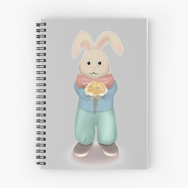Item preview, Cute bunny bring flowers designed and sold by sarashzt.