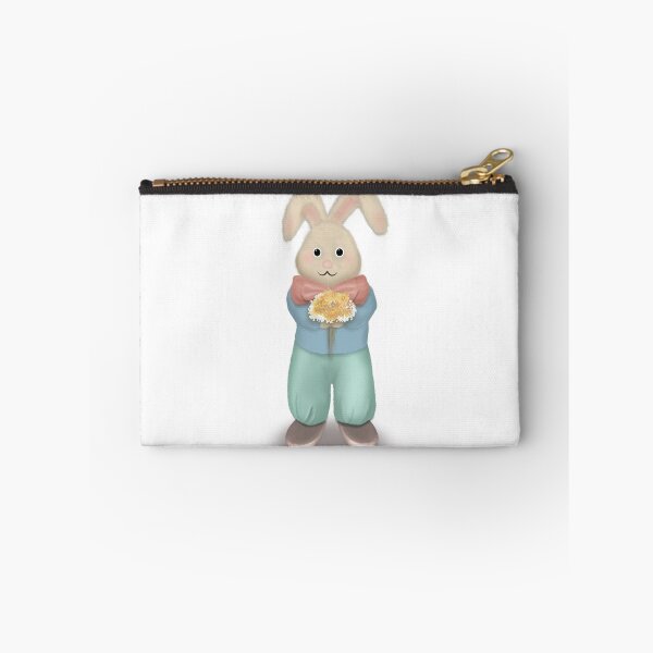 Item preview, Cute bunny bring flowers designed and sold by sarashzt.