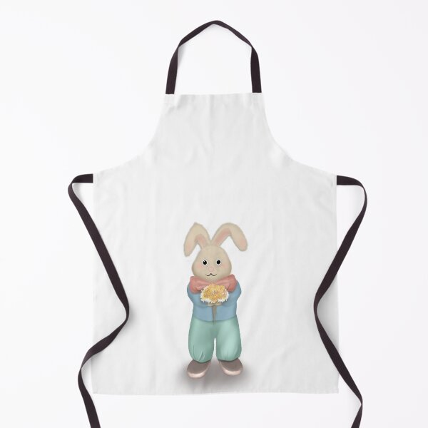 Item preview, Cute bunny bring flowers designed and sold by sarashzt.