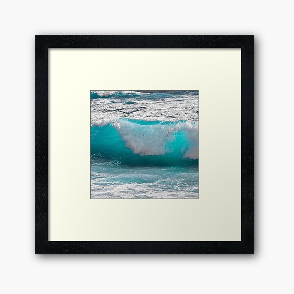  Blue Ocean Lover Coastline  Ayia Napa-Cyprus  Lover travel Framed Art Print