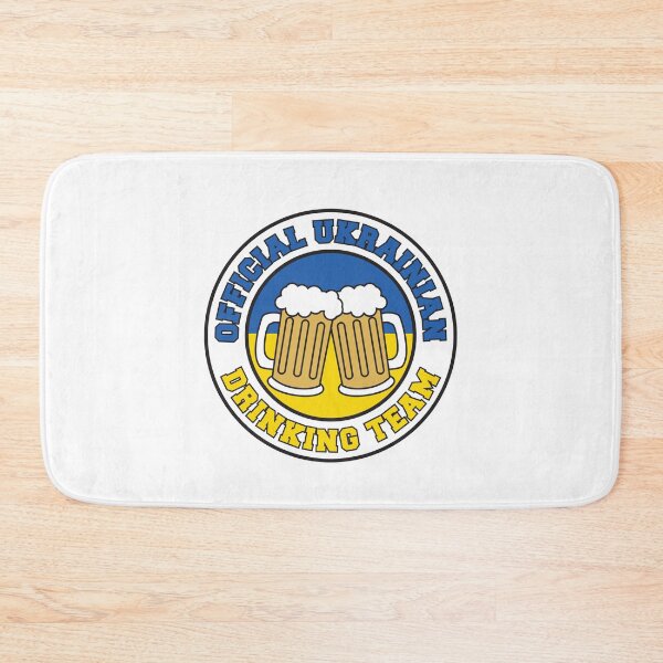 Item preview, Official Ukrainian Drinking Team Featuring Flag Of Ukraine And Beers designed and sold by jaycartoonist.
