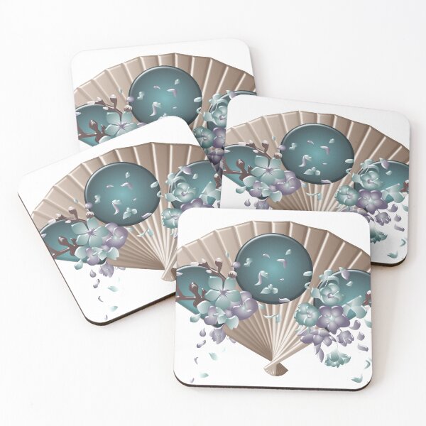 Item preview, Japanese floral fan designed and sold by BorneowithLove.