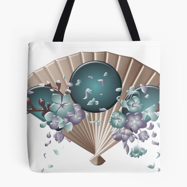 Item preview, Japanese floral fan designed and sold by BorneowithLove.