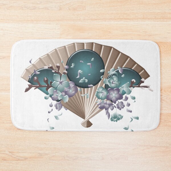 Item preview, Japanese floral fan designed and sold by BorneowithLove.