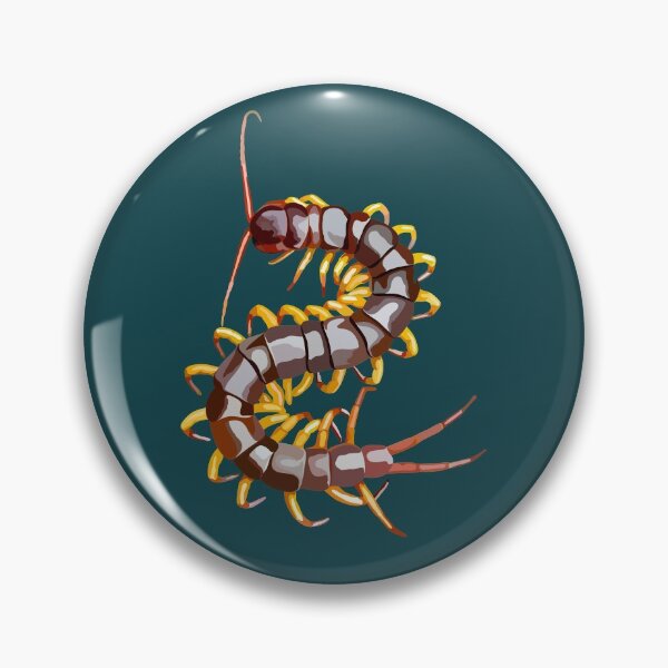 Item preview, G is for Giant Centipede,Giant Centipede Illustration – Striking Invertebrate Art for Nature and Wildlife Lovers designed and sold by PrettylittlepastelUk.