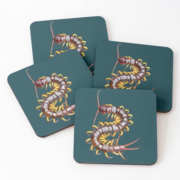 Item preview, G is for Giant Centipede,Giant Centipede Illustration – Striking Invertebrate Art for Nature and Wildlife Lovers designed and sold by PrettylittlepastelUk.