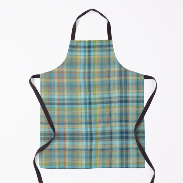 Item preview, Kingfisher checks and plaids, hand drawn and inky designed and sold by sueshorman.