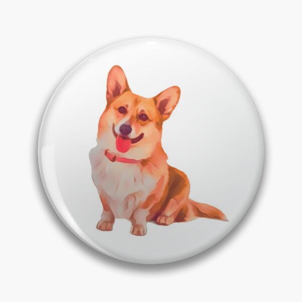 Item preview, Cute Corgi Sitting || Dog Design || Digital Painting designed and sold by BayRosePets.