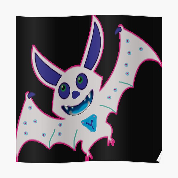 "Little bats flying around" Poster by Rensco | Redbubble