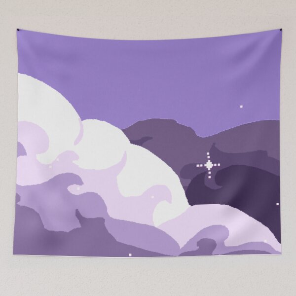 Item preview, Purple Pixel Retro Tapestry designed and sold by DeeTheImposter.