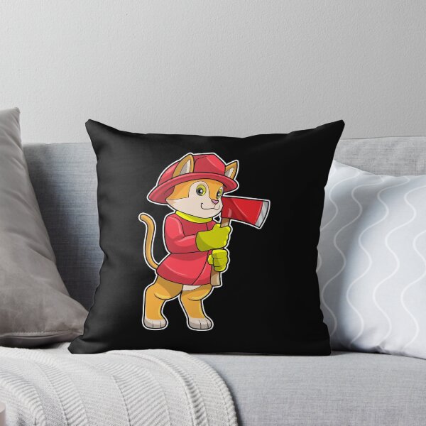Item preview, Cat Firefighter Axe Fire department designed and sold by Snabdesign84.