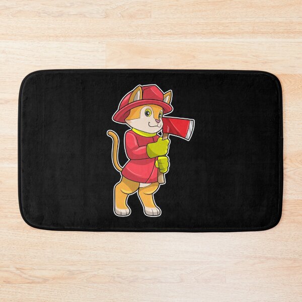 Item preview, Cat as Firefighter with Ax designed and sold by Snabdesign84.