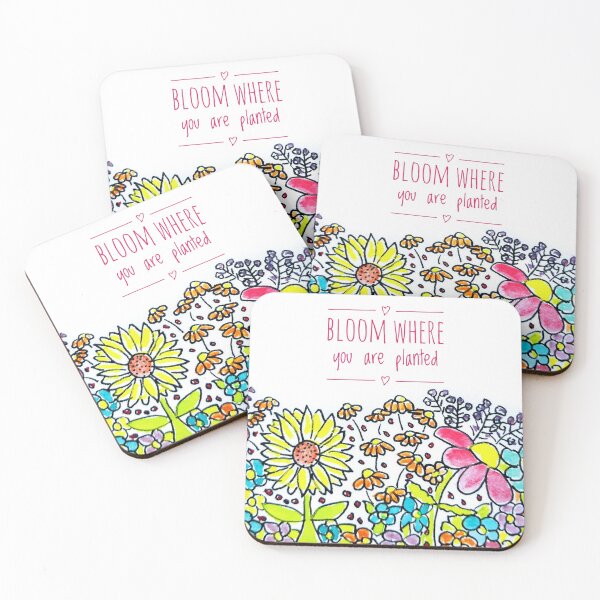 Item preview, Bloom Where You Are Planted-Sunflower And Daisy designed and sold by With Faith And Joy.