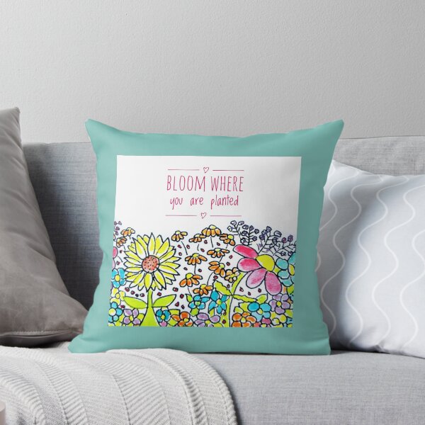 Item preview, Bloom Where You Are Planted-Sunflower And Daisy designed and sold by With Faith And Joy.