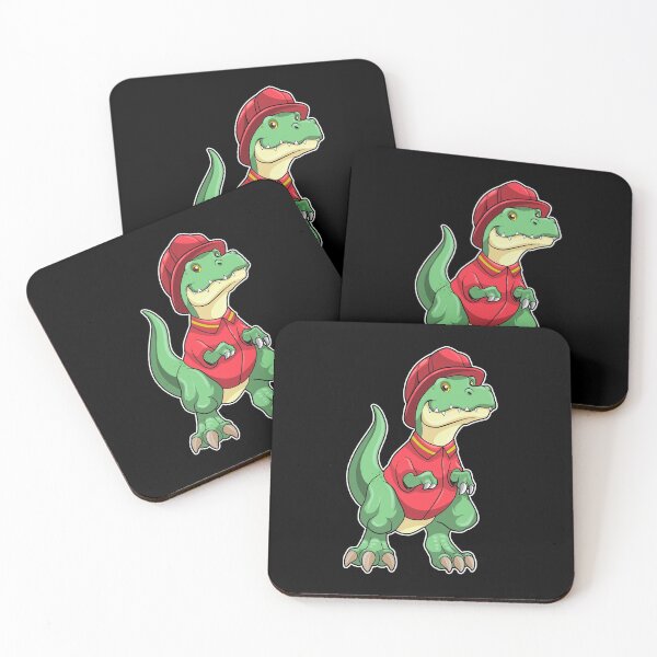 Item preview, Dinosaur as Firefighter with Fire helmet designed and sold by Snabdesign84.