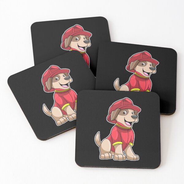 Item preview, Dog as Firefighter with Fire helmet designed and sold by Snabdesign84.