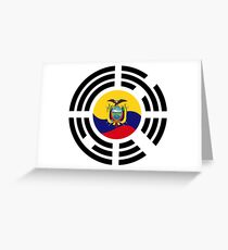 Korean Ecuadorian Multinational Patriot Flag Series Greeting Card
