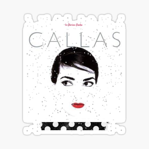 &ldquo;La Divina Greka - Maria Callas&rdquo; Sticker for Sale by StellarAthens