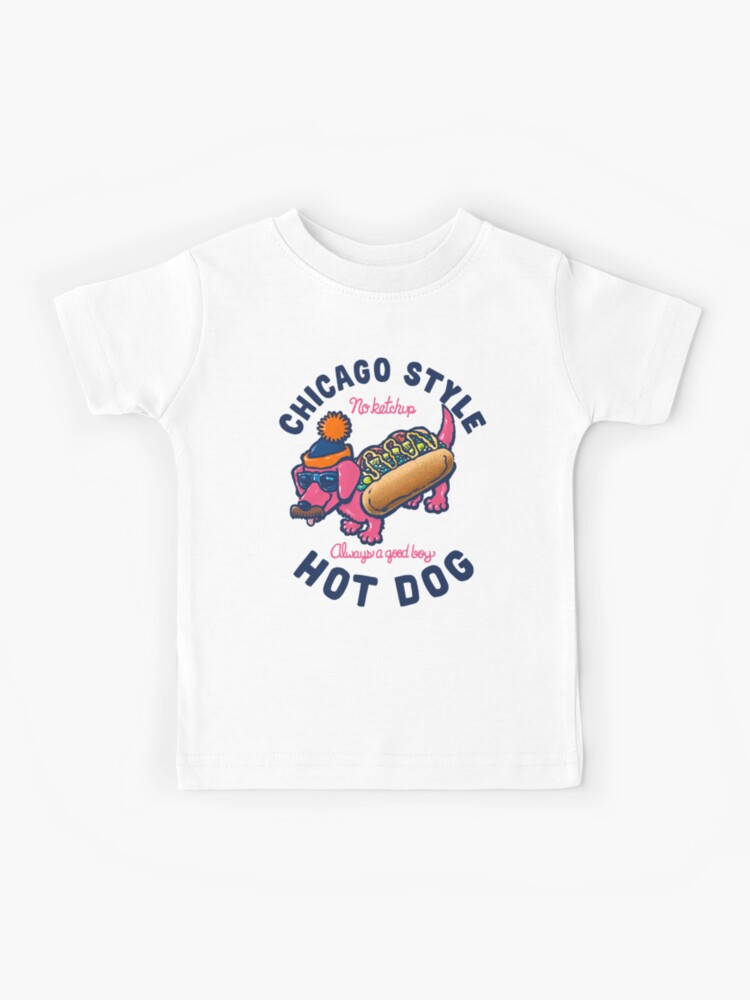 Thumbnail 1 of 2, Kids T-Shirt, Da Chicago Dog With Text designed and sold by nickv47.