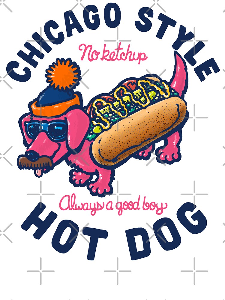 Thumbnail 2 of 2, Kids T-Shirt, Da Chicago Dog With Text designed and sold by nickv47.