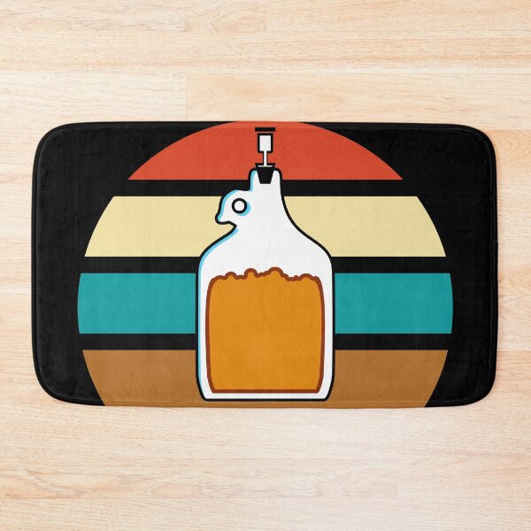 Item preview, Glass Carboy Homebrewing with Outrun Background designed and sold by BRU Design.