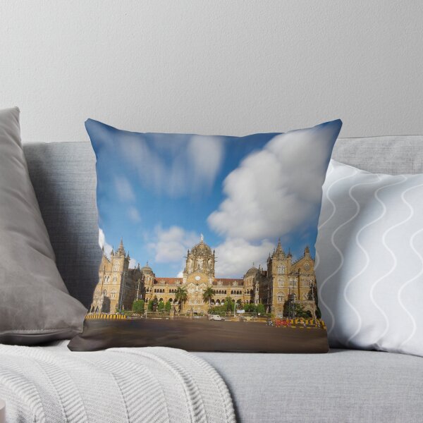 Item preview, Victoria Terminus now CSMT (VT) station with moving clouds, modern art, wall art, print, personalised gifts, custom printed gifts designed and sold by CameraDesign.