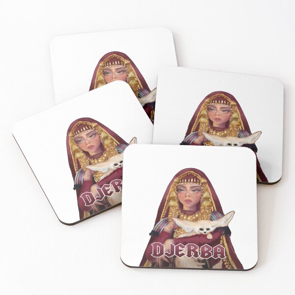 Item preview, Tunisian bride with Fennec fox and Djerba lettering designed and sold by artbychanti.