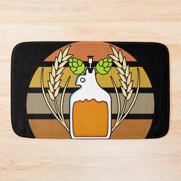 Item preview, Glass Carboy Homebrewing with Outrun Background designed and sold by BRU Design.