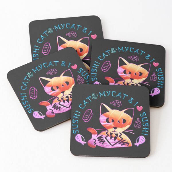 Item preview, SUSHI CAT - MY CAT AND I LOVE SUSHI - I LOVE MY CAT. designed and sold by Ralek.