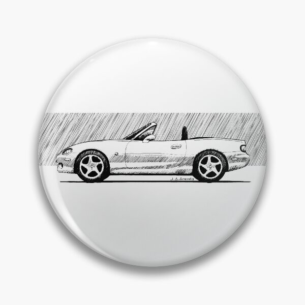 Item preview, My drawing of the Japanese roadster car NB designed and sold by designjaag.