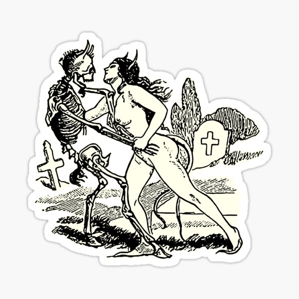 Item preview, Demons seduction - bichrome print designed and sold by Bela-Manson.