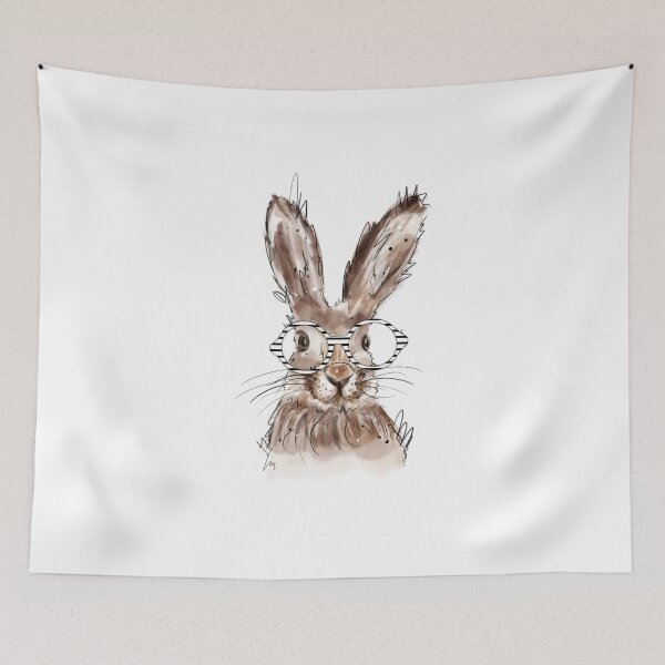 Item preview, Rabbit with glasses.Bunny with Glasses.Cute bunny rabbit designed and sold by hjstudioo.