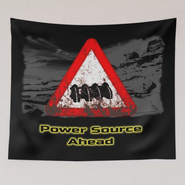Item preview, Sci-Fi Signs - Power Source Ahead designed and sold by Treadstone02.