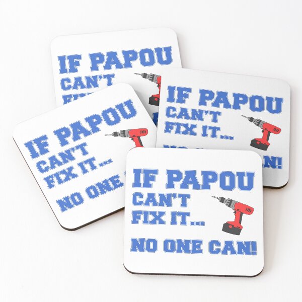 Item preview, Papou Can't Fix It No One Can Power Drill Greek Grandpa designed and sold by jaycartoonist.
