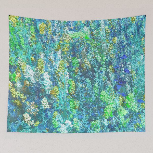 Item preview, Flower Field (green & blue) designed and sold by David Roland.