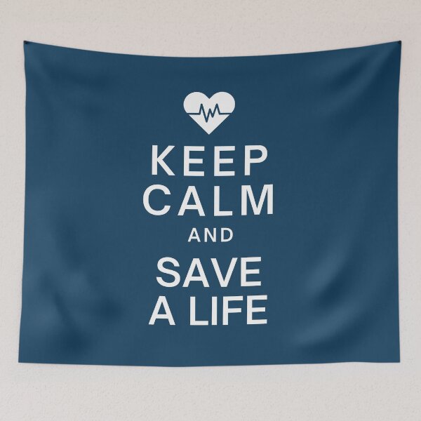 Item preview, Keep Calm and Save a Life designed and sold by DocTeen.